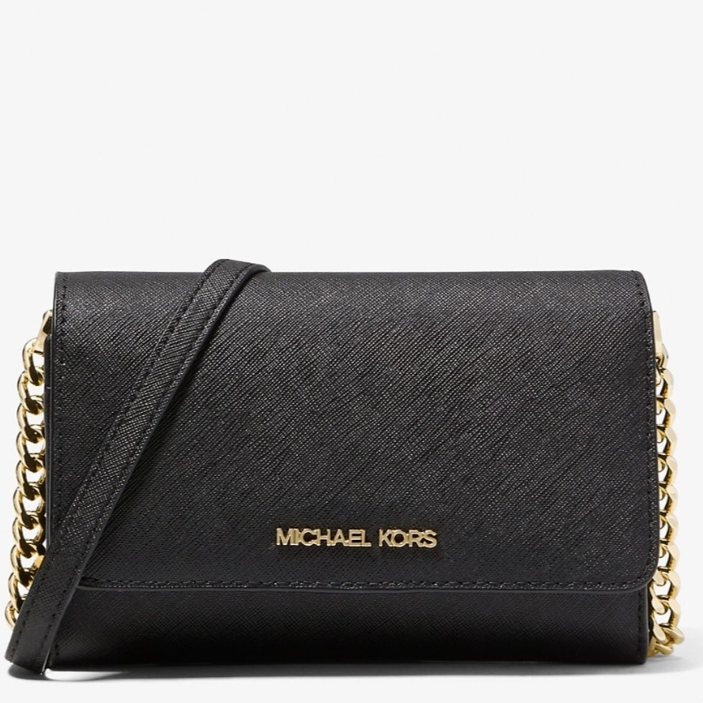 Michael Kors Black and Gold Crossbody Bag